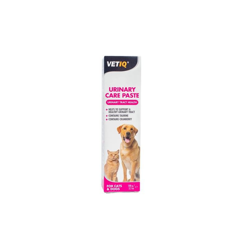 VetIQ Urinary Care Paste, 100g, Pet Remedy Helps Support Healthy Urinary Tract, Cat Supplements For Feline Urological Syndrome, Dog Supplements For Reducing Recurrence of Struvite Stones 1 Clear