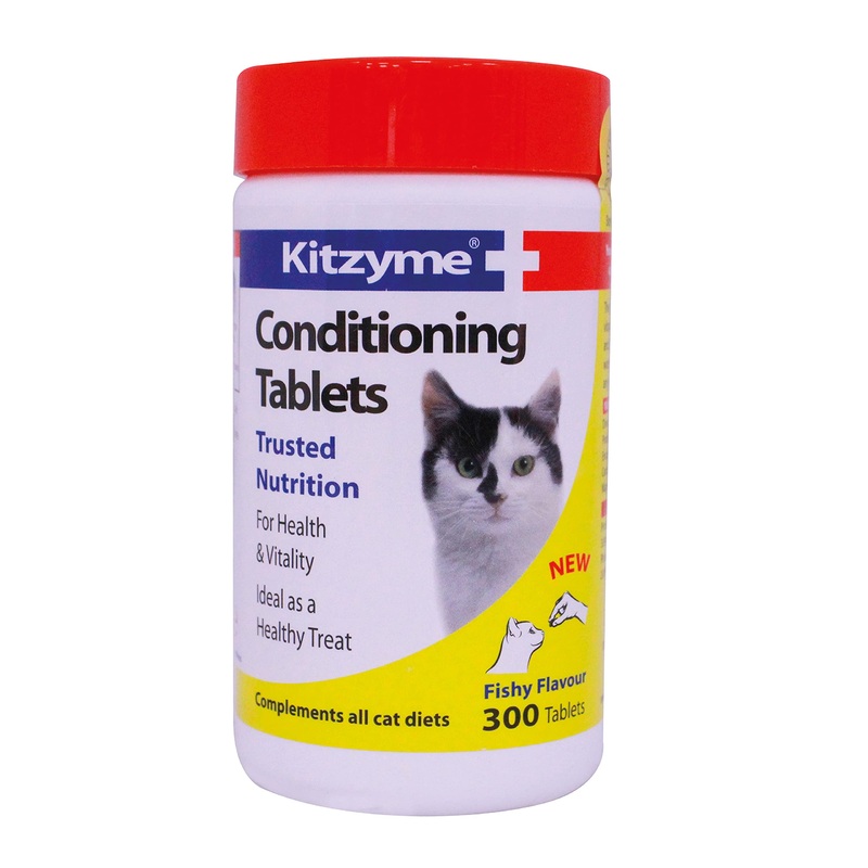 Kitzyme | Conditioning Tablets for Cats & Kittens | Promotes Health & Vitality, Supports Immune System (300 Tablets) 300 Tablets