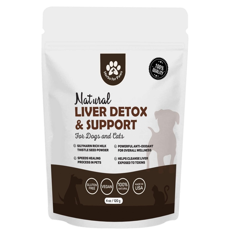 Milk Thistle for dogs and cats, Liver Support for dogs, supplement without capsules, pills| Made in USA.