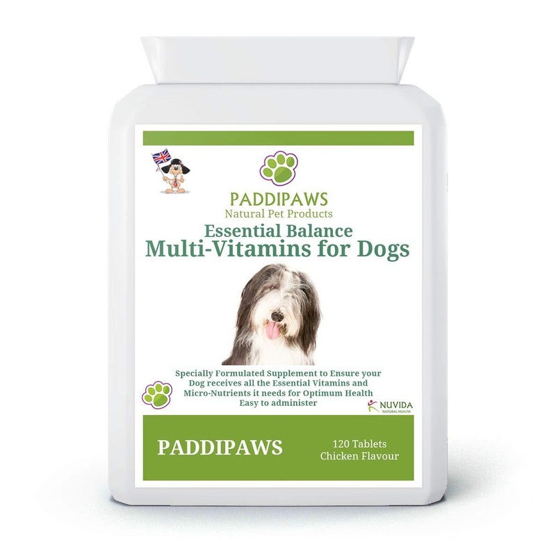 PADDIPAWS Multivitamins for Dogs – 24 Multivitamins, Minerals & Nutrients to ensure your dog receives all the essential Vitamins and Micro-nutrients it needs for optimum health.