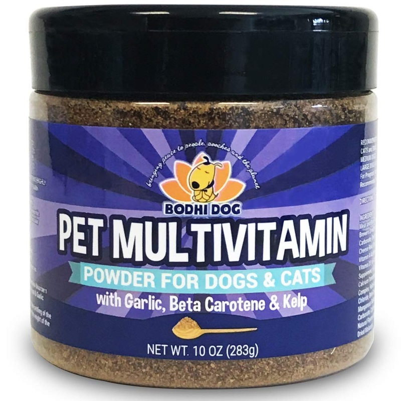 Pet Multivitamin Powder for Dogs and Cats | Minerals Vitamins Antioxidants and Enzymes for Skin Joint Hip Immune Heart and Brain