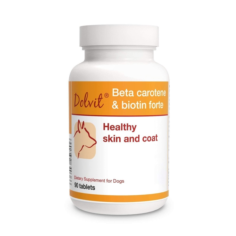 PETS Dolfos Beta Carotene & Biotin Forte 90 tablets Healthy Skin and Coat for Dogs