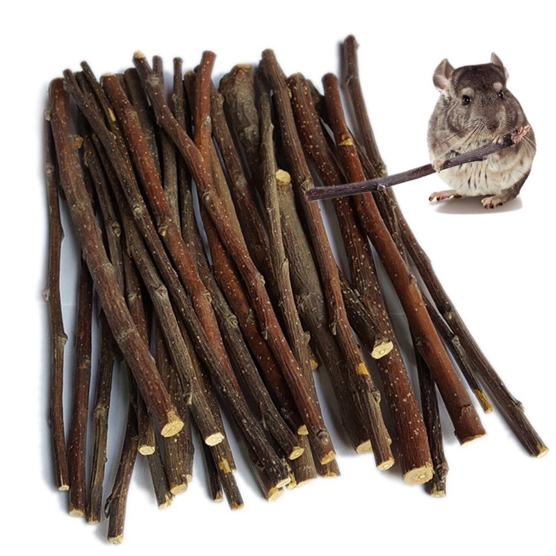 sharllen Apple Sticks Pet Chew Toys Rabbits Chinchilla Guinea Pigs 100g