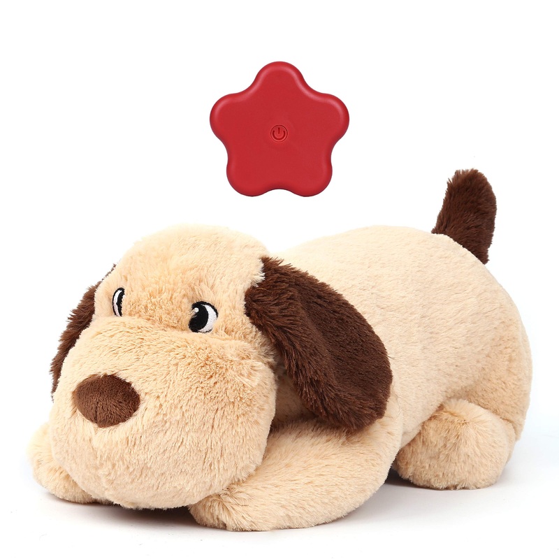 Simulated Pet Puppy Plush Toys for Small, Medium, and Large Dogs Stuffed Plush Pet Toy for Puppy in Knnel 1 Bear