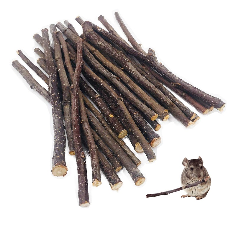 William Craft 500g Apple Sticks Pet Chew Toys for Chinchilla Guinea Pigs Rabbits 100g