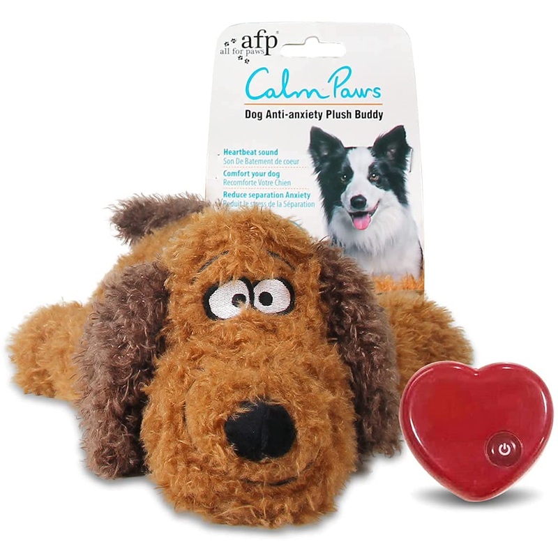 ALL FOR PAWS Snuggle Pet Heart Beat Behavioral Aid Plush Toy, Heart Beat Behavioral Aid Toys for Puppies, Puppy Anxiety Relief Toy Heart Beat Dog