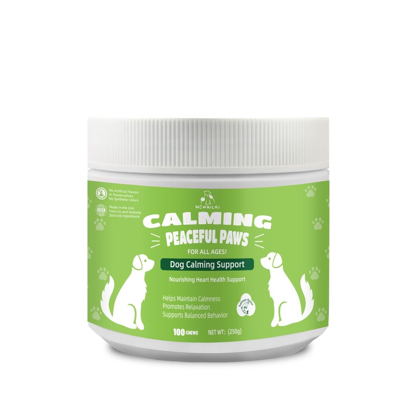 Calming Chews for Dogs Anxiety TreatsPuppy Melatonin Dog Calming Treats Sleeping Aid Supplement Calm Dog with Normal Relief Stress,Noise,Thunder,Barking,Separation Pet Calming Support 100 Soft Chews 1