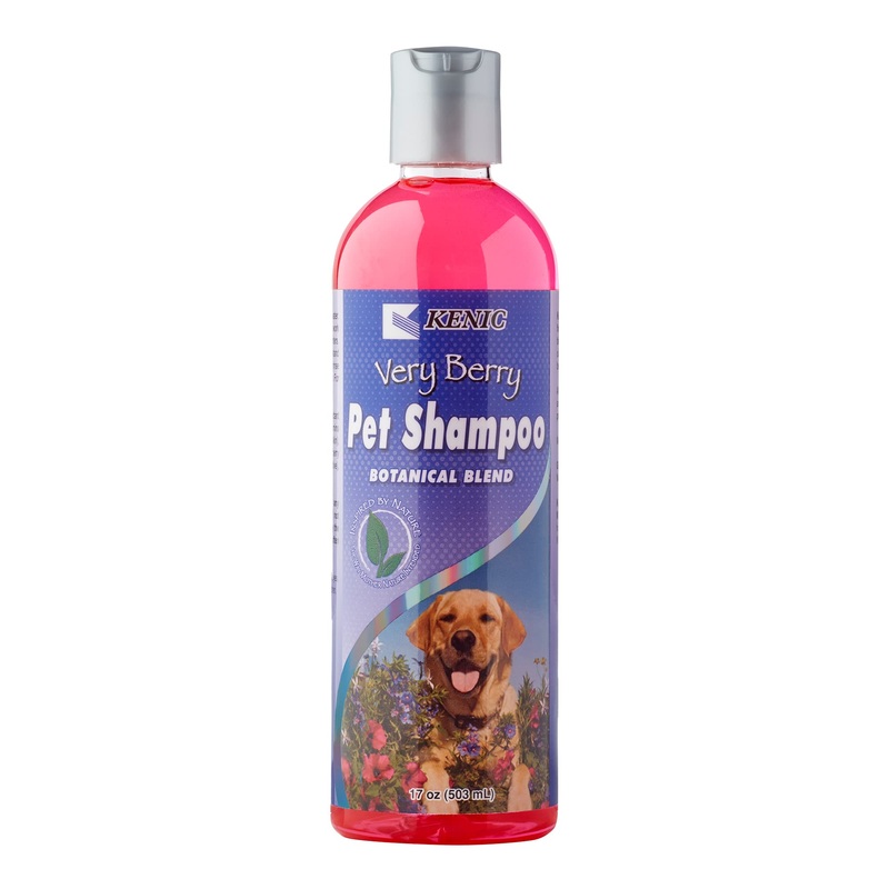 Kenic Very Berry Botanical Blend Dog Shampoo, Natural Moisturizer & Exfoliate for A Deep Restorative Clean, Made in USA, Soap & Paraben Free,Pink