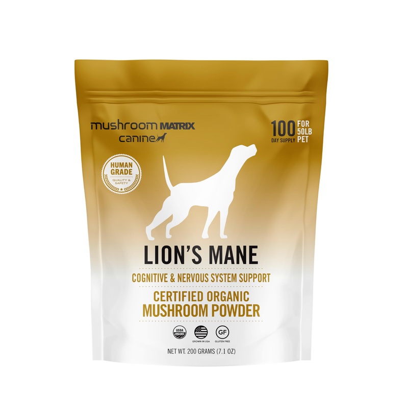 Om Mushroom Matrix Turkey Tail Mushroom Pet Supplement Powder, Provides Immunity Support & Holistic Defense for Dogs & Cats, 200 Grams, 7.1 oz