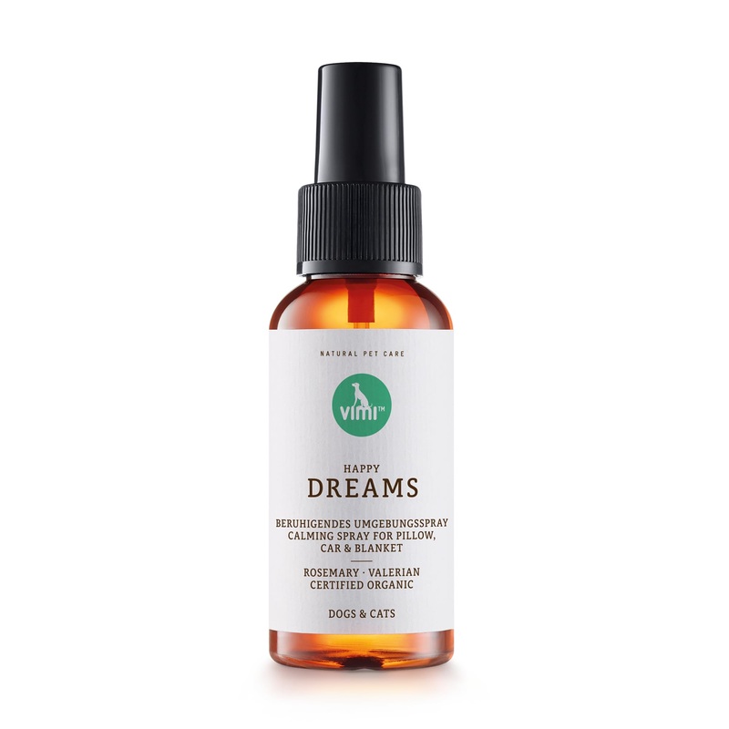 animaux vimi – Happy Dreams I Basket and Environment Spray for Dogs and Cats I Supports Calming and Well-Being with Rosemary and Valerian