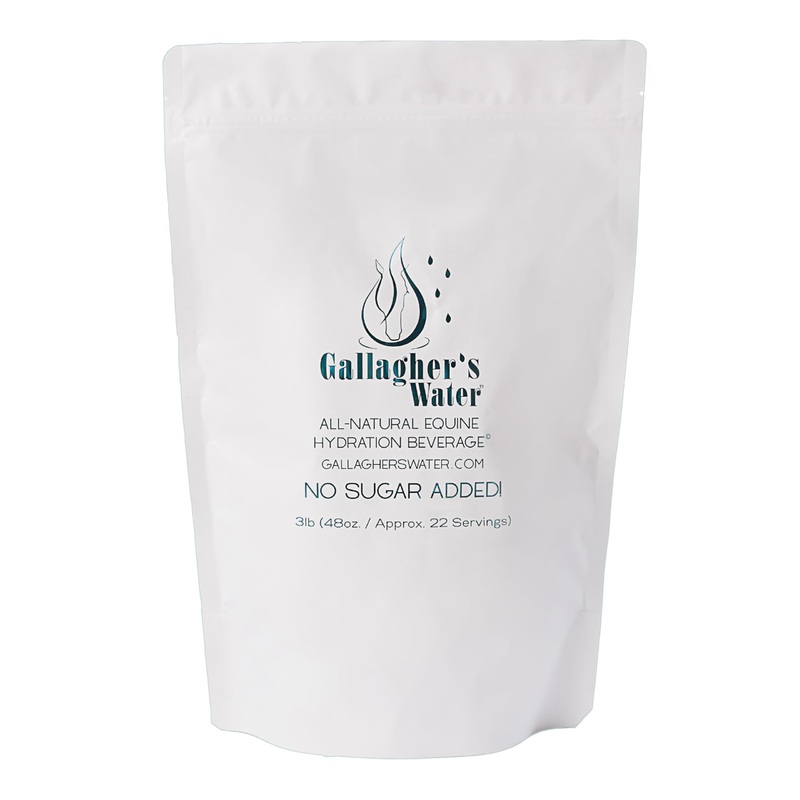 GALLAGHER’S WATER All-Natural Equine Hydration Beverage, Natural Flavor Enhancement Powder Mix with Electrolytes and Trace Minerals Designed to Encourage Horses to Drink Water, No Sugar Added!