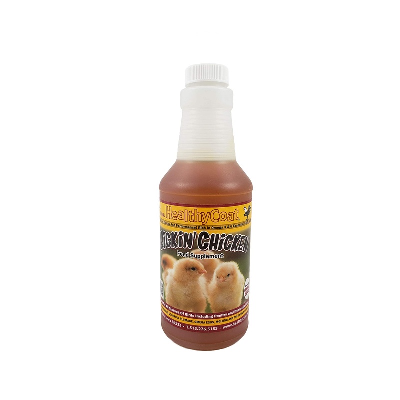 HealthyCoat Kickin Chicken: Pint – for Better Plumage, Eggs, and Attitude.