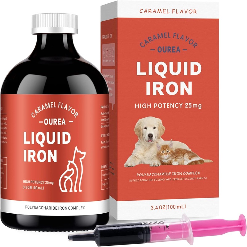 Iron Anemia Supplements for Dog and Cat – Liquid Iron Supplements for Dogs and Cats,Promotes Blood Health, Easy to Digest and Absorb