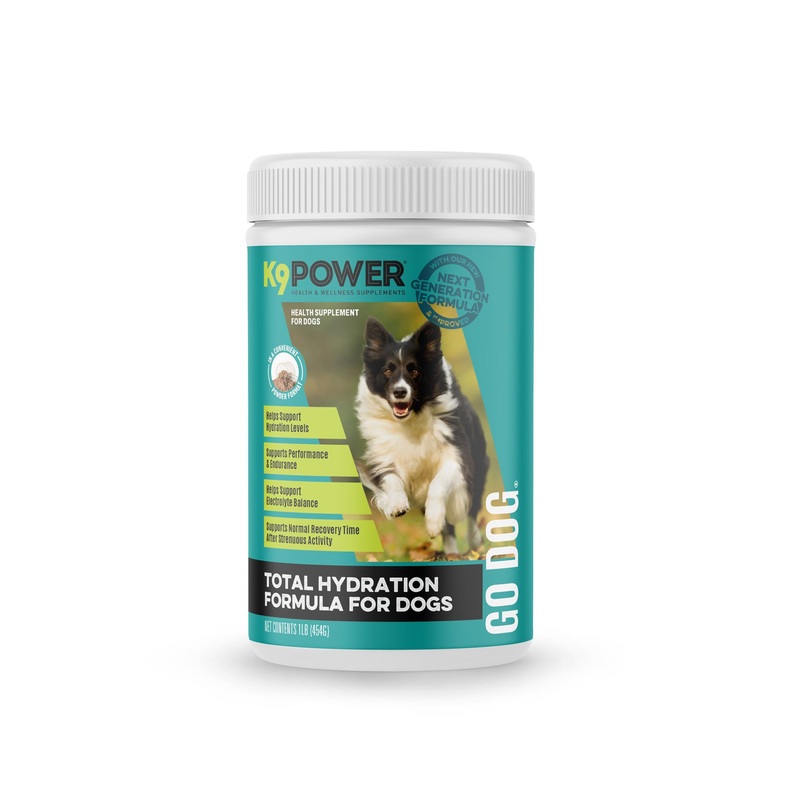 K9 Power Go Dog Hydration & Performance Drink Mix 1 lb – Active Dog Supplement for Muscle Function, Endurance, Recovery, with Electrolytes Support