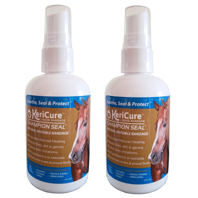 Liquid Bandage, 2 Pack Spray on Wound Care for Horses, Livestock, Large Animal First Aid, Woman Owned Small Business