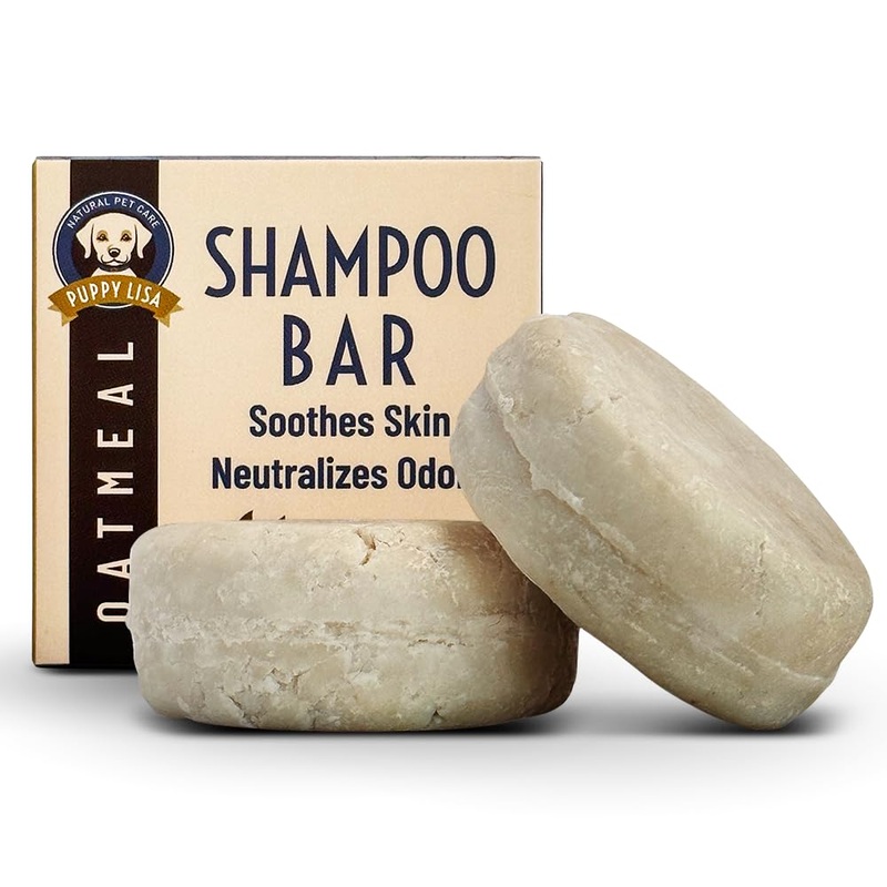 Natural Dog Shampoo Bar – Neutralizes Odors – Made in USA, Vegan, Hypoallergenic – Made with Natural Ingredients – 1 Dog Shampoo Bar is Equivalent to 24oz of Liquid Oatmeal Shampoo (1 Bar)