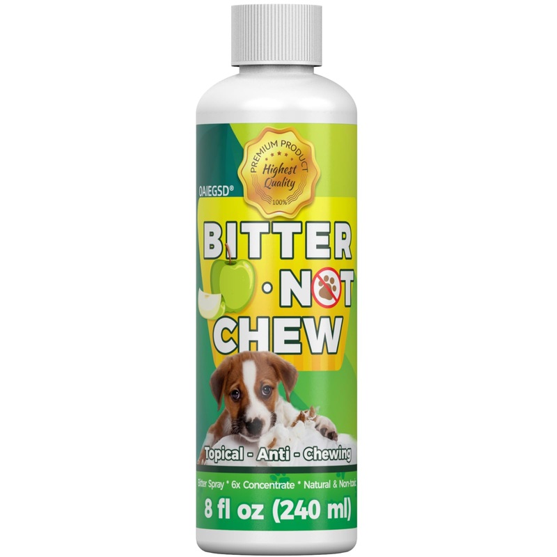 8 Oz Quality Bitter Apple Anti Chew Liquid, Indoor & Outdoor Natural Dogs No Chew & Lick, Dog & Cat Effectively Trained No Chew Bitter Apple