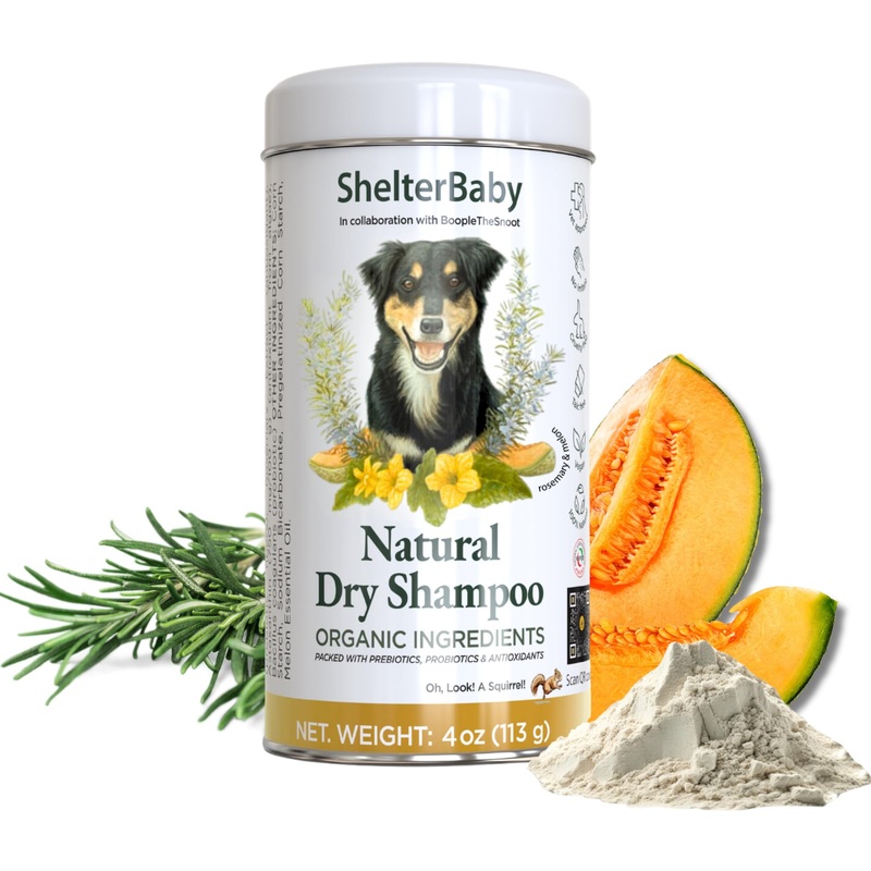Dog Powder for Itchy Skin, Hot Spots & Yeasty Paws  Dry Shampoo for Sensitive Skin with Probiotics, Antioxidants & Prebiotics – Waterless