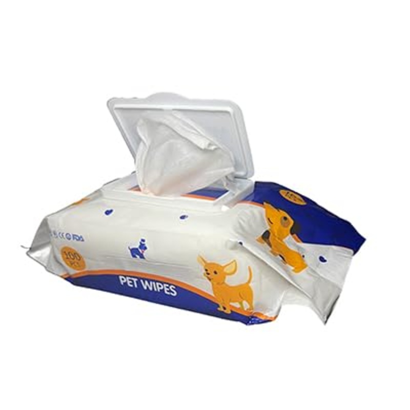 ECO Friendly Non-Woven Pet Cleaning Disposable Pet Wipes for Dog Ear Cleaning and Tear Stain Remover