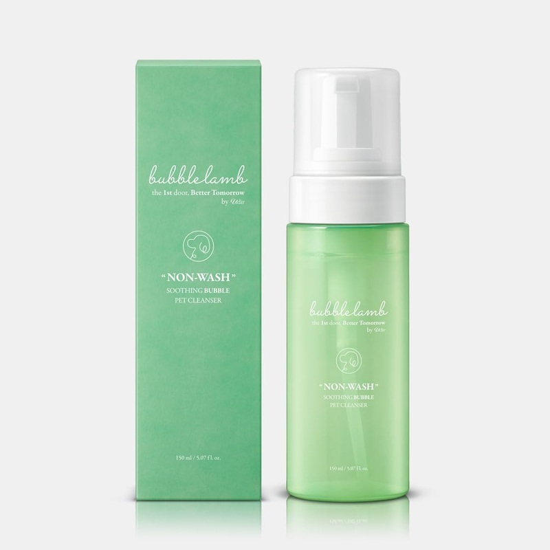 Non-Wash Soothing Bubble Pet Dry Shampoo 150ml, Waterless, Foam Cleanser, Anti-itching, Fur Cleaner Conditioner – Moisturizing, Conditioning, Deodorizing