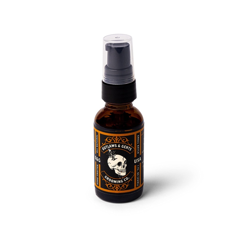 Outlaws & Gents Grooming Co Grooming Oil – All-Natural Beard and Hair Oil for Men – Moisturizes and Softens Hair, Reduces Itchiness and Flakiness (Orange & Vanilla) Orange & Vanilla