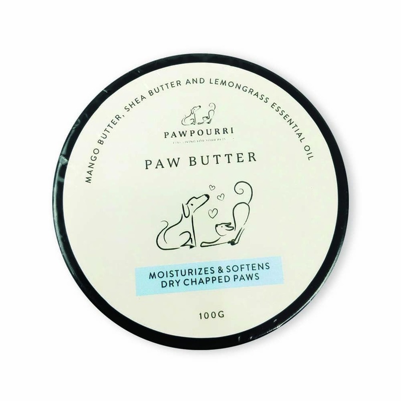 Paw Butter for Softening and moisturizing Dry and chapped Paws of Dogs and Cats | Enriched with a Blend of Mango Butter, shea Butter, and Lemongrass – 100g