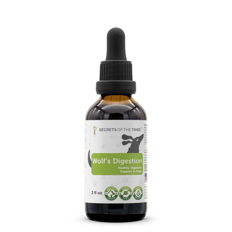 Wolf’s Digestion | Natural Herbal Dietary Supplement for Dogs | Healthy Digestion Support in Dogs | Alcohol-Free Extract, Calendula Flower, Licorice Root, Slippery Elm, Pumpkin, Peppermint Leaf 2 oz