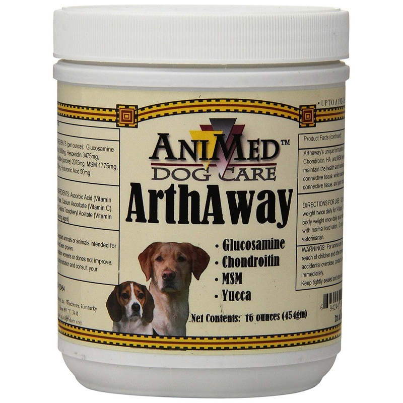 AniMed Arthaway Powder Joint Tissue Supplement for Dogs, 16-Ounce