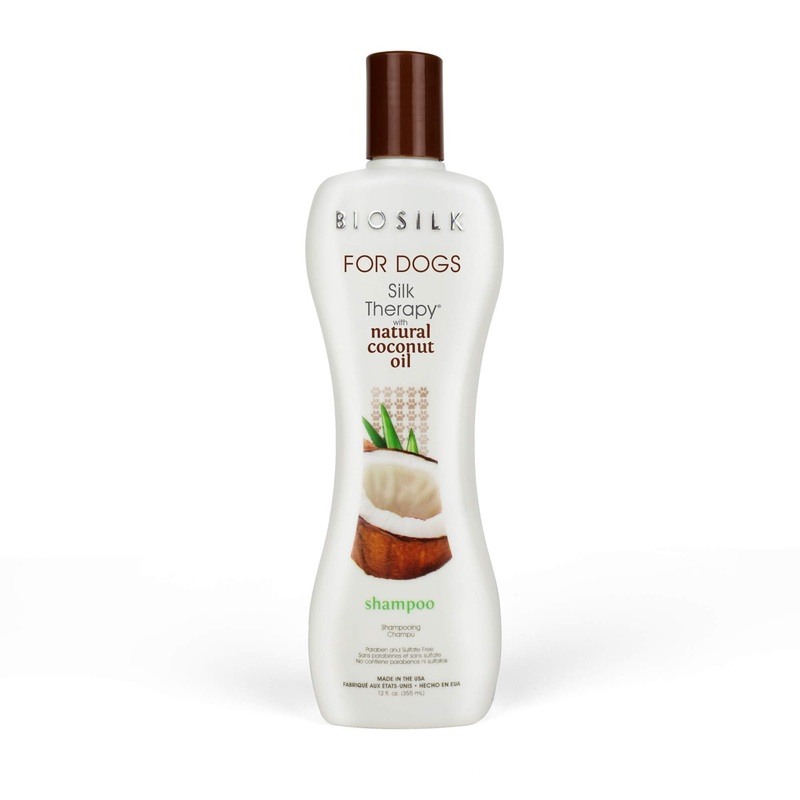BioSilk for Dogs Silk Therapy Shampoo with Natural Coconut Oil | Coconut Dog Shampoo, Sulfate and Paraben Free Natural Shampoo for Dogs, 12 Fl Oz Made in The USA,Beige 12 Fl Oz (Pack of 1)