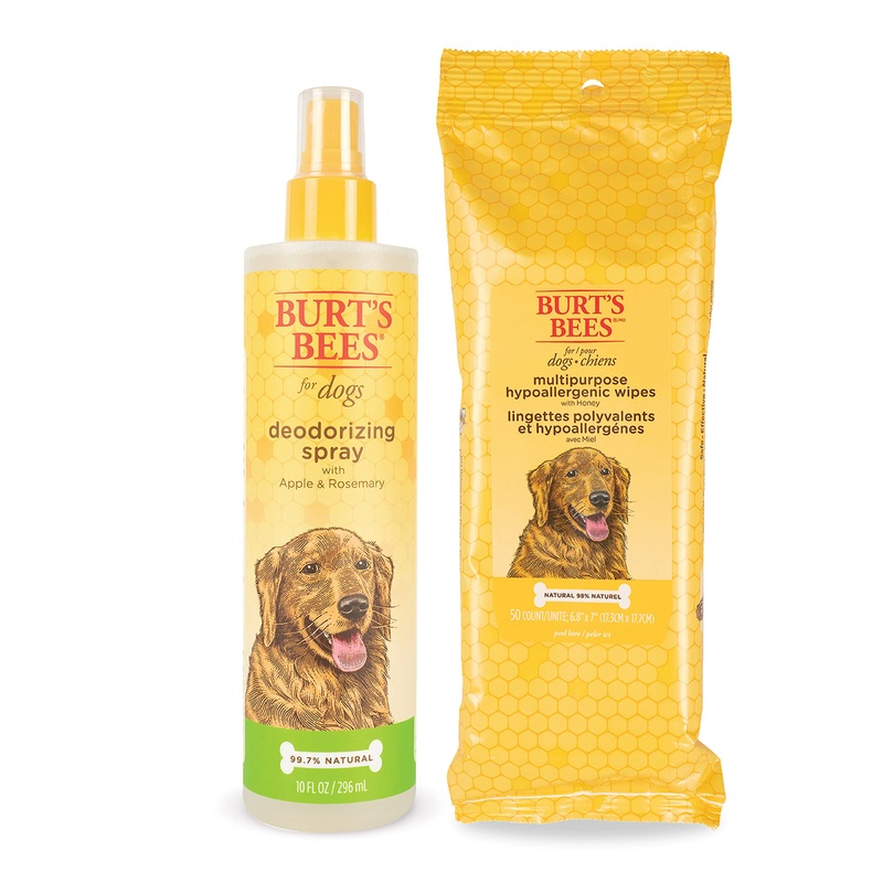 Burt’s Bees For Dogs Multipurpose Hypoallergenic Grooming Wipes – Burts Bees Dog Deodorizing Spray, Dog Wipes For Cleaning, Burts Bees Dog Wipes, Deodorizing Spray for Dogs, Pet Wipes, Dog Spray