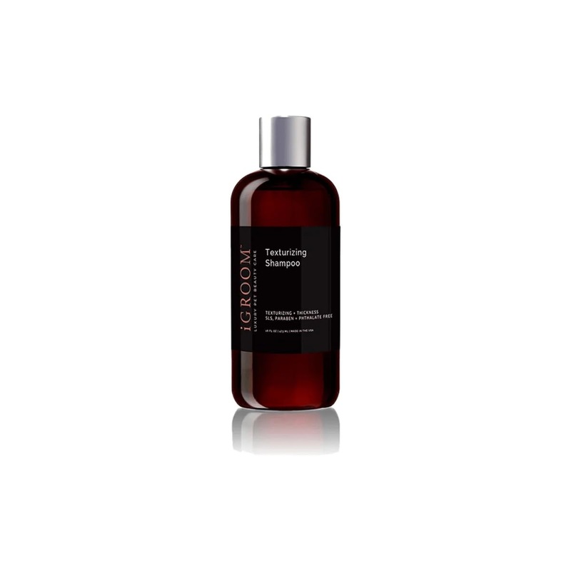 iGroom Texturizing Dog Shampoo, Luxury Pet Beauty Care, Add Texture and Thicken Coat, Naturally Derived, Vegetable proteins and pH Balanced, Made in USA, 16 oz