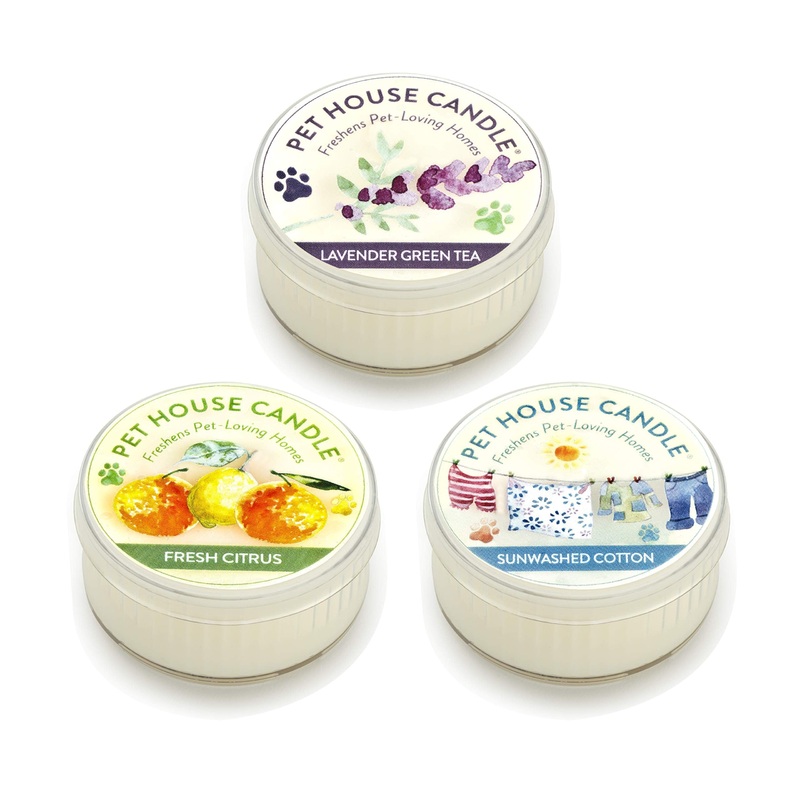 One Fur All Pet House Mini Candle – Variety 3 Pack – Pet Odor Eliminator Mini Candle – Natural Wax Candle – Mini Candle Set – Pet-Friendly Non-Toxic Scented Candle Top Sellers