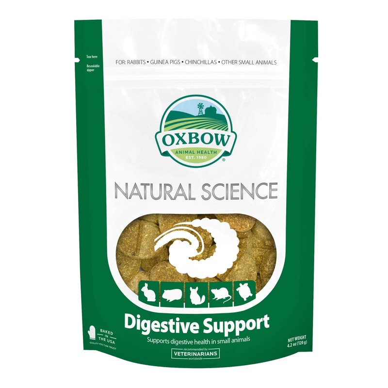 Oxbow Natural Science Digestive Support Hay Tabs, Count of 60