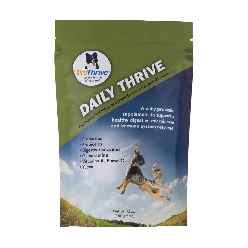 ProThrive Daily Dog Probiotics for Digestive Health & Joint Support, All Breed Probiotics for Dogs Supplement – 12oz