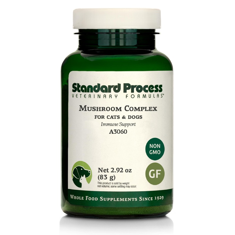 Standard Process Mushroom Complex for Dogs & Cats – Immune Support Supplement with Bovine Colostrum – Lion’s Mane Extract Powder for Dog & Cat Immune Support – Essential Aid for Pet Health – 2.92 oz