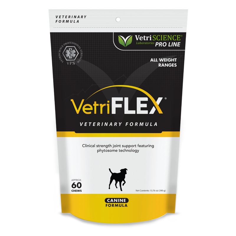VetriScience VetriFlex Canine Formula – Active Joint Support Supplement for Dogs – Wellness Bites Support Comfortable Movement & Joint Relief – Agility & Flexibility Aid for Dogs – 60 Chews