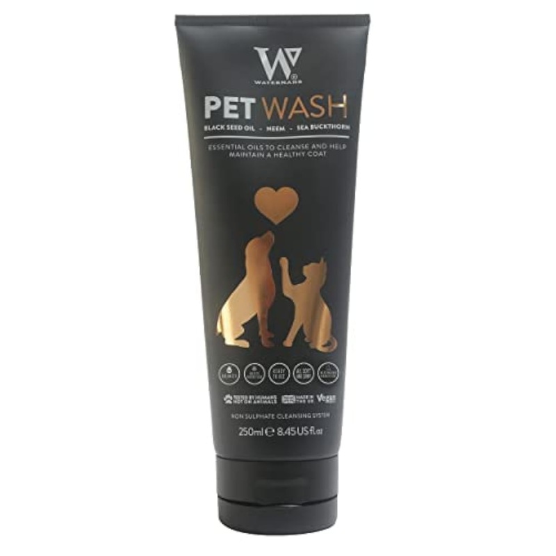 Watermans Cat & Dog Shampoo Wash – Antifungal, Natural & Antibacterial Head-to-Tail Wash – Bubble Grooming for Smelly, Itchy Skin, Dandruff & Pet Allergies – Paraben-Free & Deodorizing