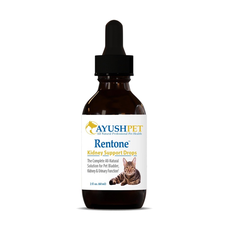 Ayush Pet Kidney and Bladder Support, Rentone Drops for Pets, Promotes Healthy Urinary Tract and Immune Function, 2oz.
