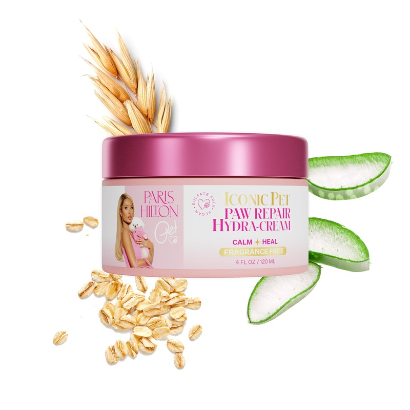 Paris Hilton Sulfate-Free & Fragrance-Free Paw Repair Cream, 120ml | Hypoallergenic, Nourishing Dog Paw Cream for Soft, Healthy Paw Pads