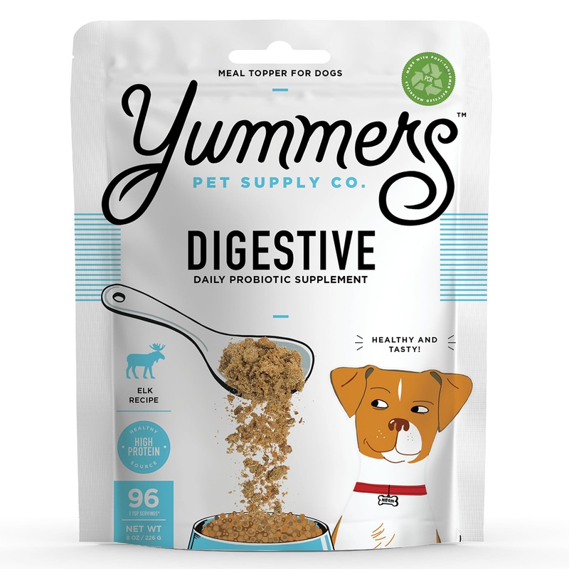 Premium Digestive Supplement for Dogs, Daily Probiotic Supplements, Elk Recipe, 8 oz. – All-Natural Freeze-Dried Dog Food Supplement Toppers – Flavor Dog Food Topper for Digestive Health Digestive Aid