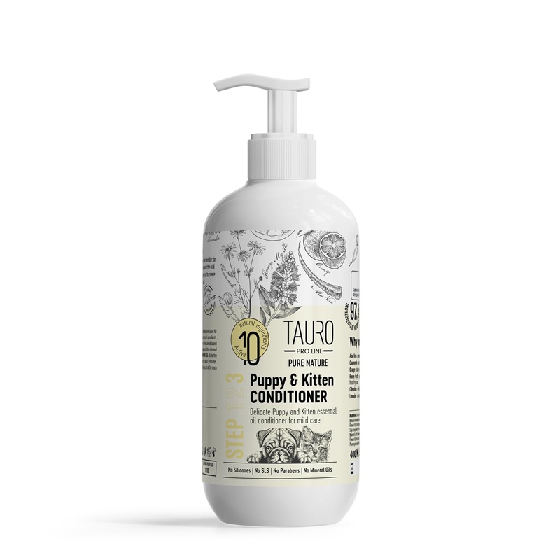 Pure Nature Delicate Puppy Sulfate Parabens SLS Free Natural Composition Gentle Puppy Conditioner with Essential Oils Suitable for Cats and Dogs Delicate Puppy Conditioner