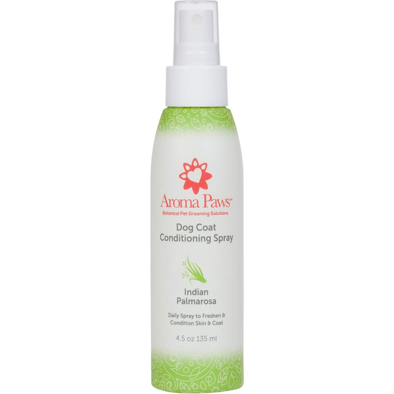 Scented Dog Coat Spray  Cleansing, Conditioning, Moisturizing  Toxin Free, Healthy Ingredients  Aromatic Grooming Puppy Spray  Loosens Knots, Tangles  4.5 Oz., Palmarosa