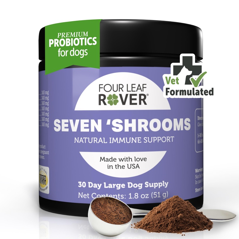Seven Shrooms – Organic Mushroom Supplement for Dogs – Veterinarian Formulated Whole Mushroom Extract