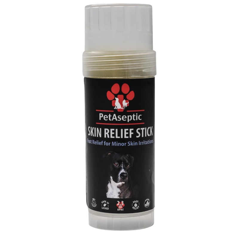 Skin Relief Stick Topical Skin Treatment for Dogs | Helps with Cuts, Burns, Rashes, Wounds, Dry Itchy Skin, Hot Spots, & Irritated Skin | Helps Restore, Heal, & Protect Skin | 2.3oz Stick