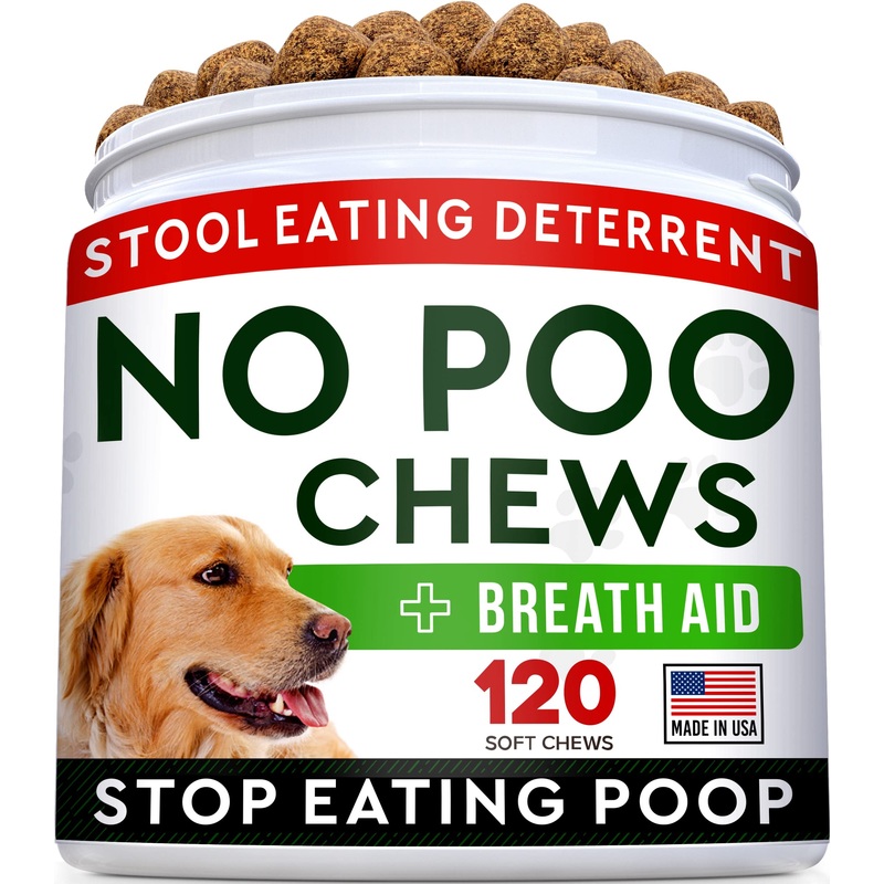 STRELLALAB No Poo Treats – No Poop Eating for Dogs – Coprophagia Stool Eating Deterrent – Digestive Enzymes – Gut Health & Immune Support – Stop Eating Poop – 120ct 120 Chews (Pack of 1)