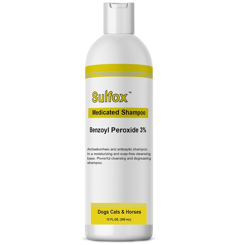 Sulfox Shampoo for Pets – Powerful Cleansing and Degreasing – Relief of Scaling and Itching – Skin Infection – Antibacterial and Antifungal Growth – Skin and Hair Coat – 12 fl oz
