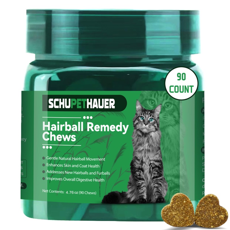 Hairball Remedy Chews for Cats and Kittens  Supports Digestive Health and Hairball Control, 90 Count