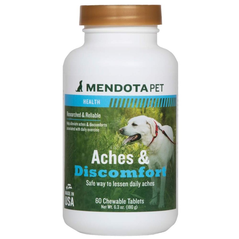 Mendota Pet Aches & Discomfort – 30 Dog Tablets (for Dogs 12 Weeks and Older)