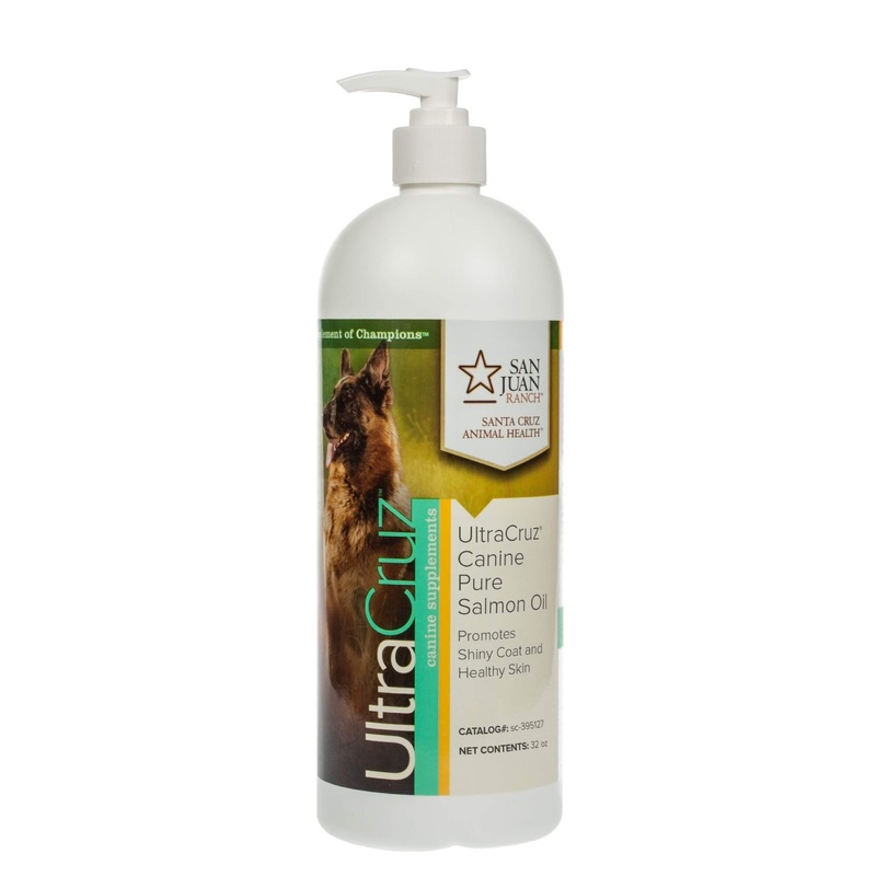 UltraCruz Canine Pure Salmon Oil Supplement for Dogs, 32 oz,sc-395127