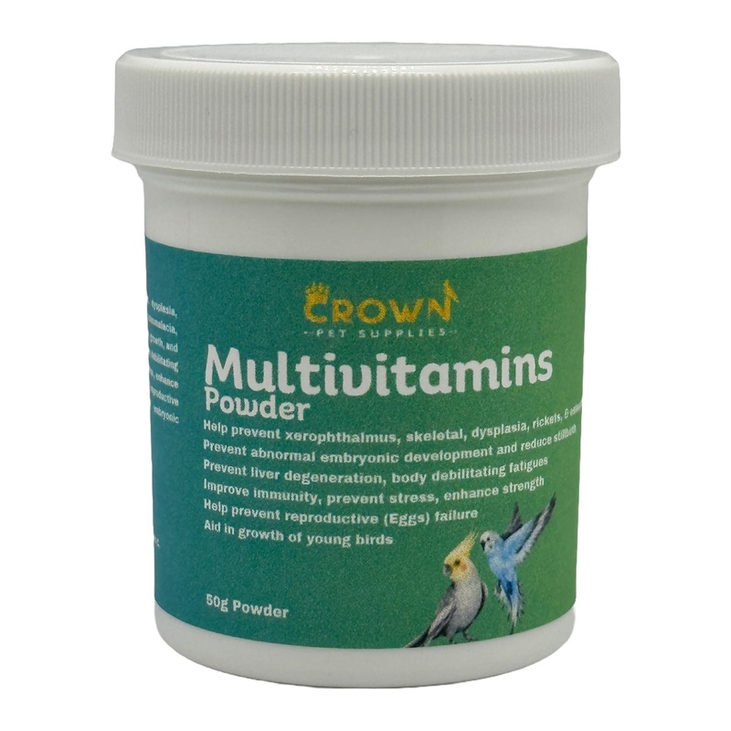 12 in 1 Multivitamin Growth & Immunity, Preve for Pigeons, Canary, Finches, Parakeet, Cockatiels, Parrots, Cage Small Birds, and Aviary Birds